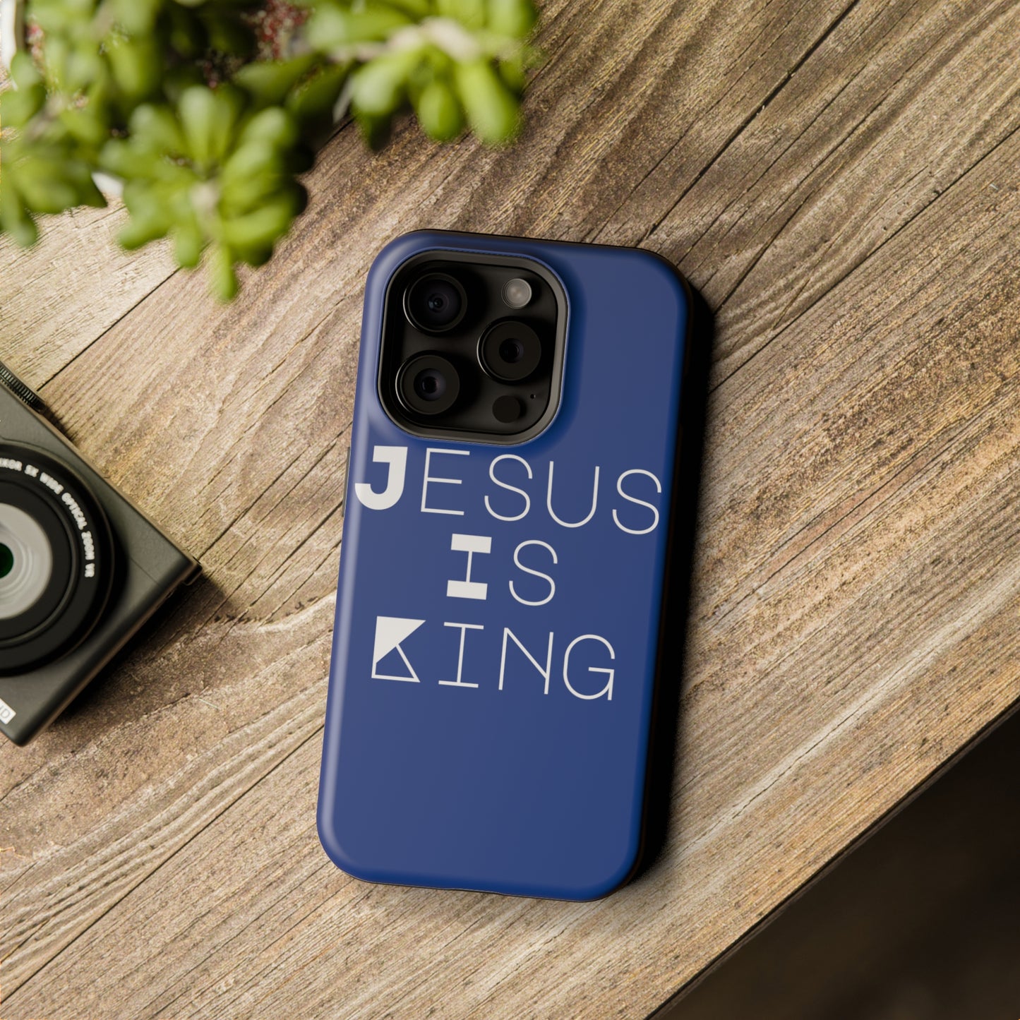 Jesus Is King MagSafe Tough Case - Blue