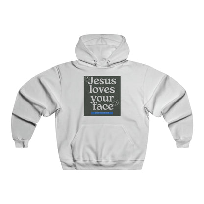Jesus Loves Your Face Hoodie - White